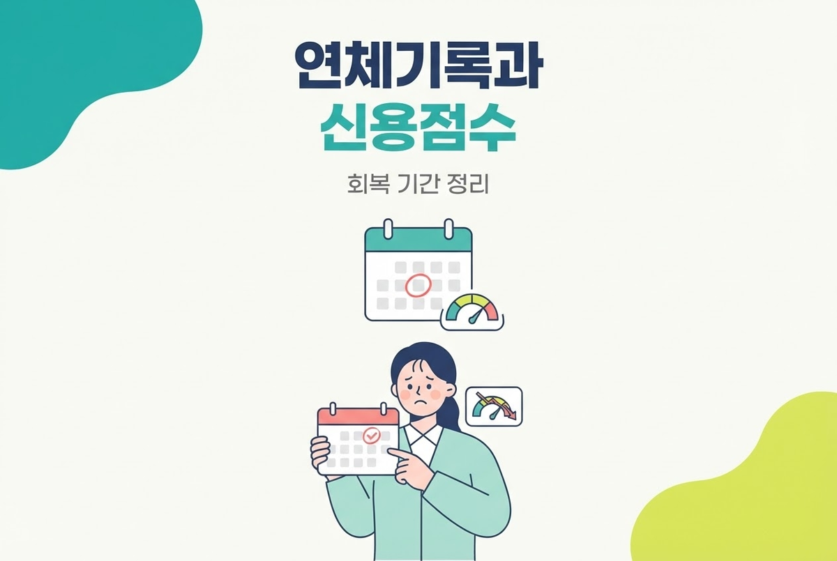 연체 기록 신용점수에서 사라지는 시점 총정리
