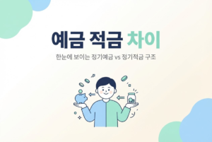 예금 적금 차이 한눈에 보는 정기예금 vs 정기적금 구조