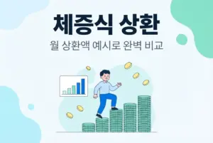대출 체증식 상환 방식이란? 월 상환액 예시로 완벽 비교