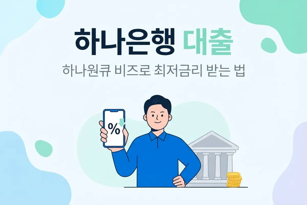 하나은행 사업자대출, 하나원큐 비즈로 최저금리 받는 법