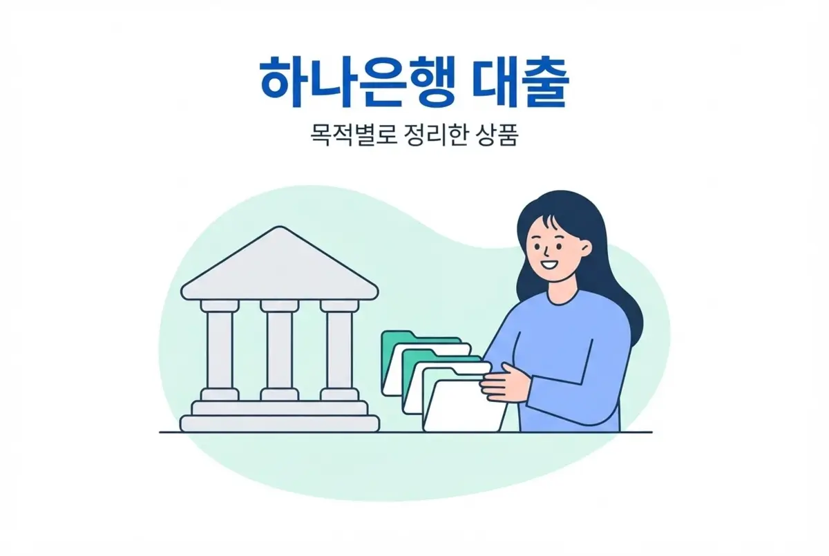 하나은행 대출상품 알아보기, 목적별로 정리