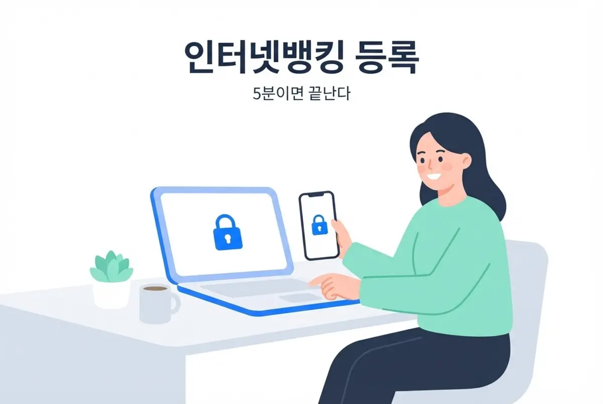 인터넷뱅킹 등록하는 방법, 5분이면 끝난다