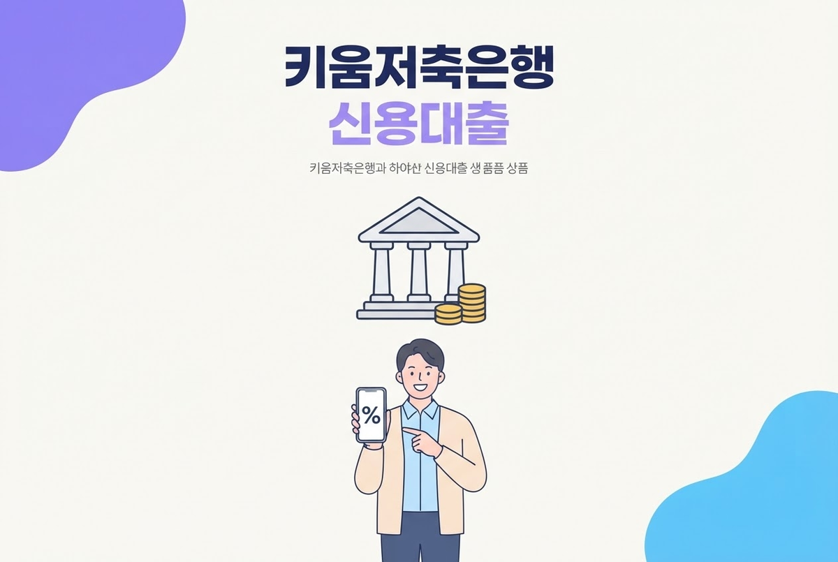 키움저축은행 신용대출 종류와 특징 총정리
