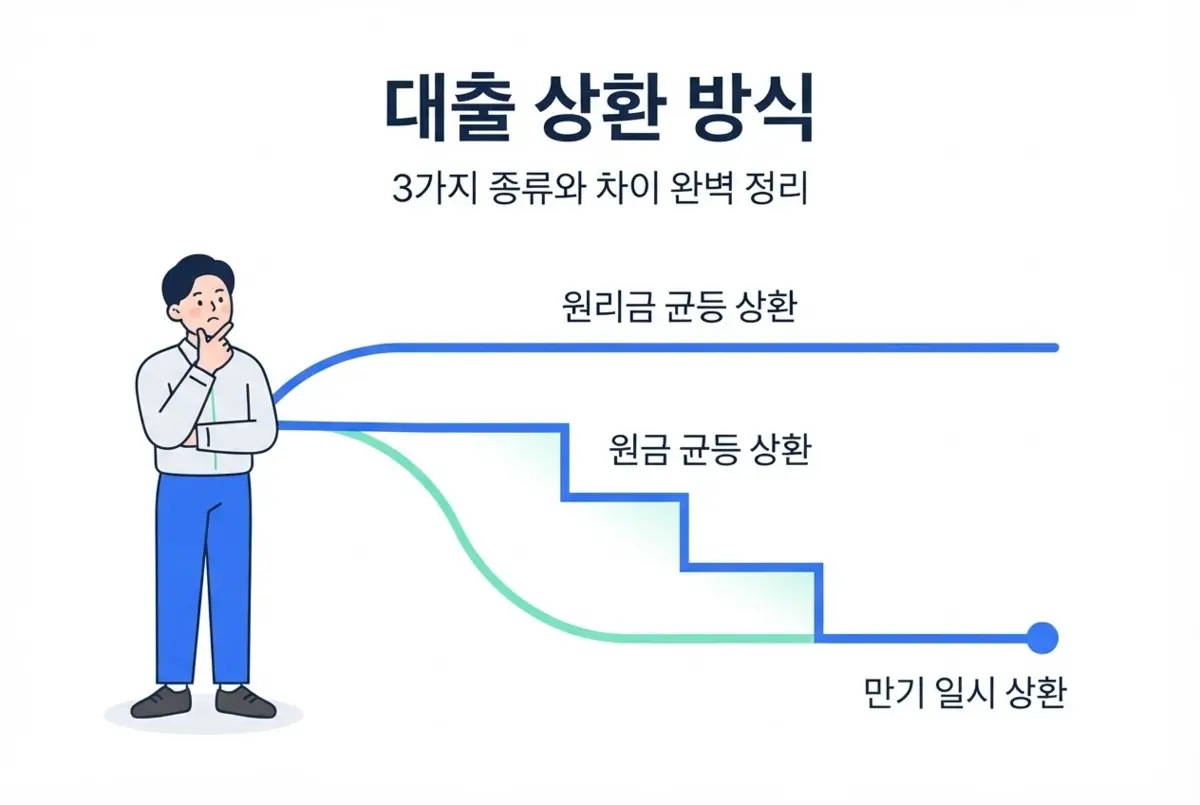 대출 상환 방식 3가지, 종류와 차이 완벽 정리