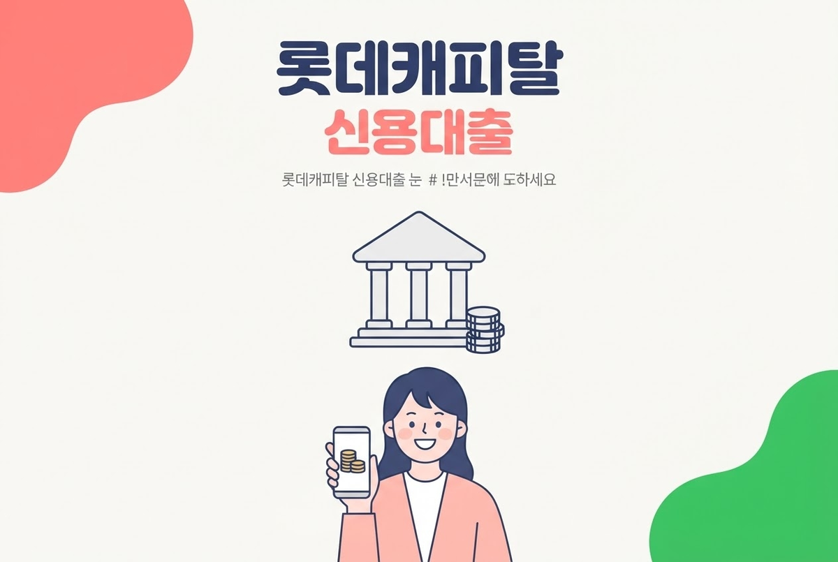 롯데캐피탈 신용대출 신청자격과 이용방법 정리