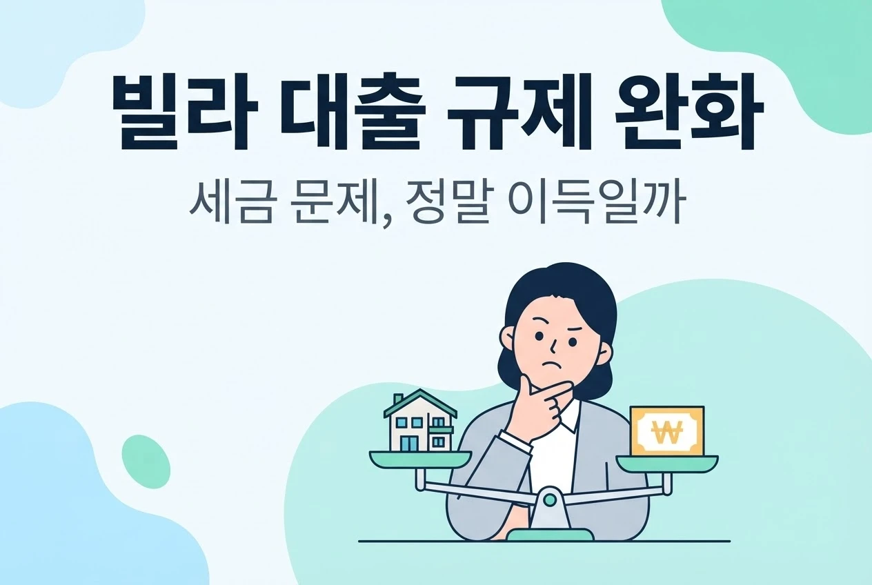 빌라 대출 규제 완화, 정말 청년에게 이득일까 (feat. 세금 문제)