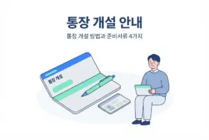 은행 통장 개설 방법과 준비서류 4가지