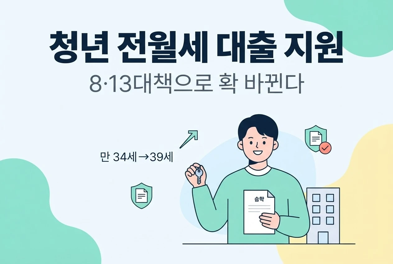 청년 전월세 대출 지원 확 바뀐다, 8·13대책 총정리