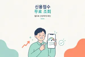 신용점수 무료 조회 방법, 앱으로 간단하게 확인하기 썸네일