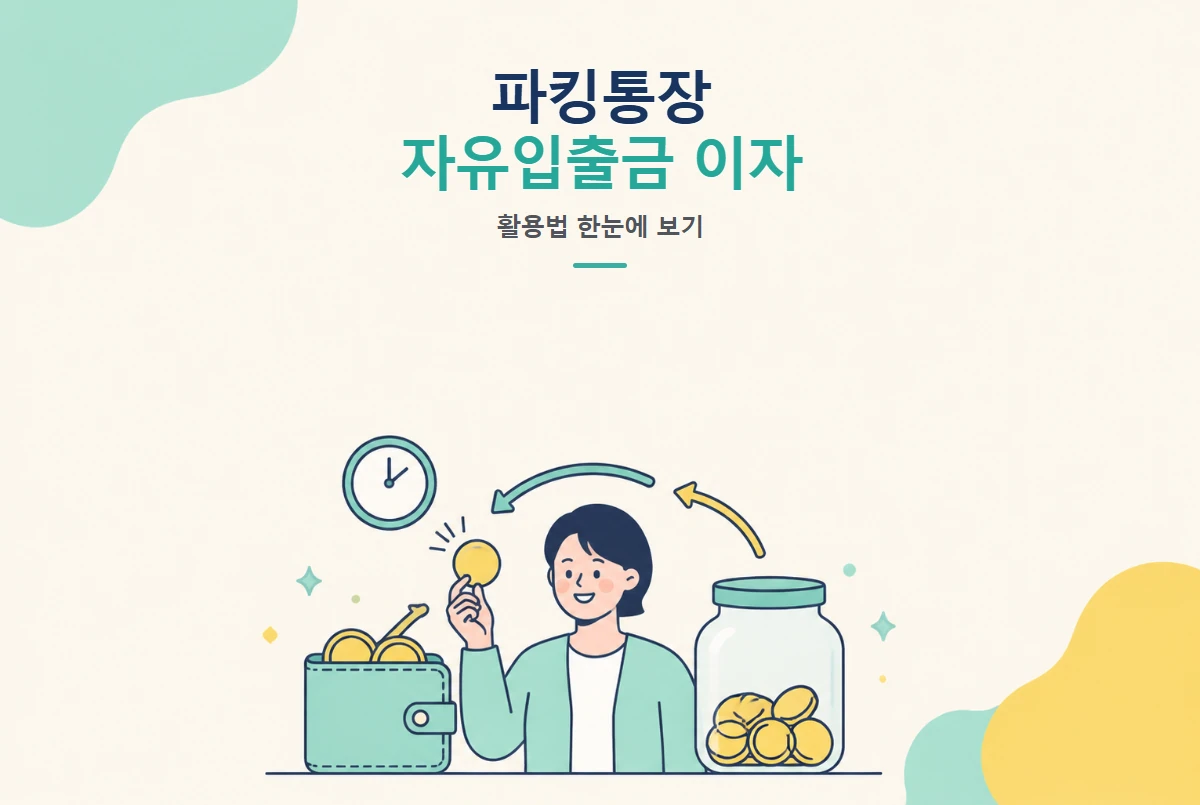 파킹통장이란 무엇인가, 자유입출금 이자통장 활용법 썸네일