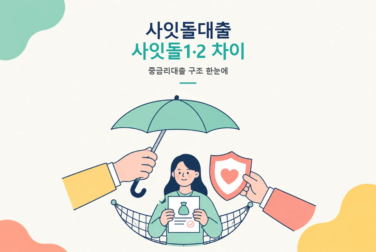 사잇돌대출이란, 사잇돌1과 사잇돌2 차이 총정리 썸네일