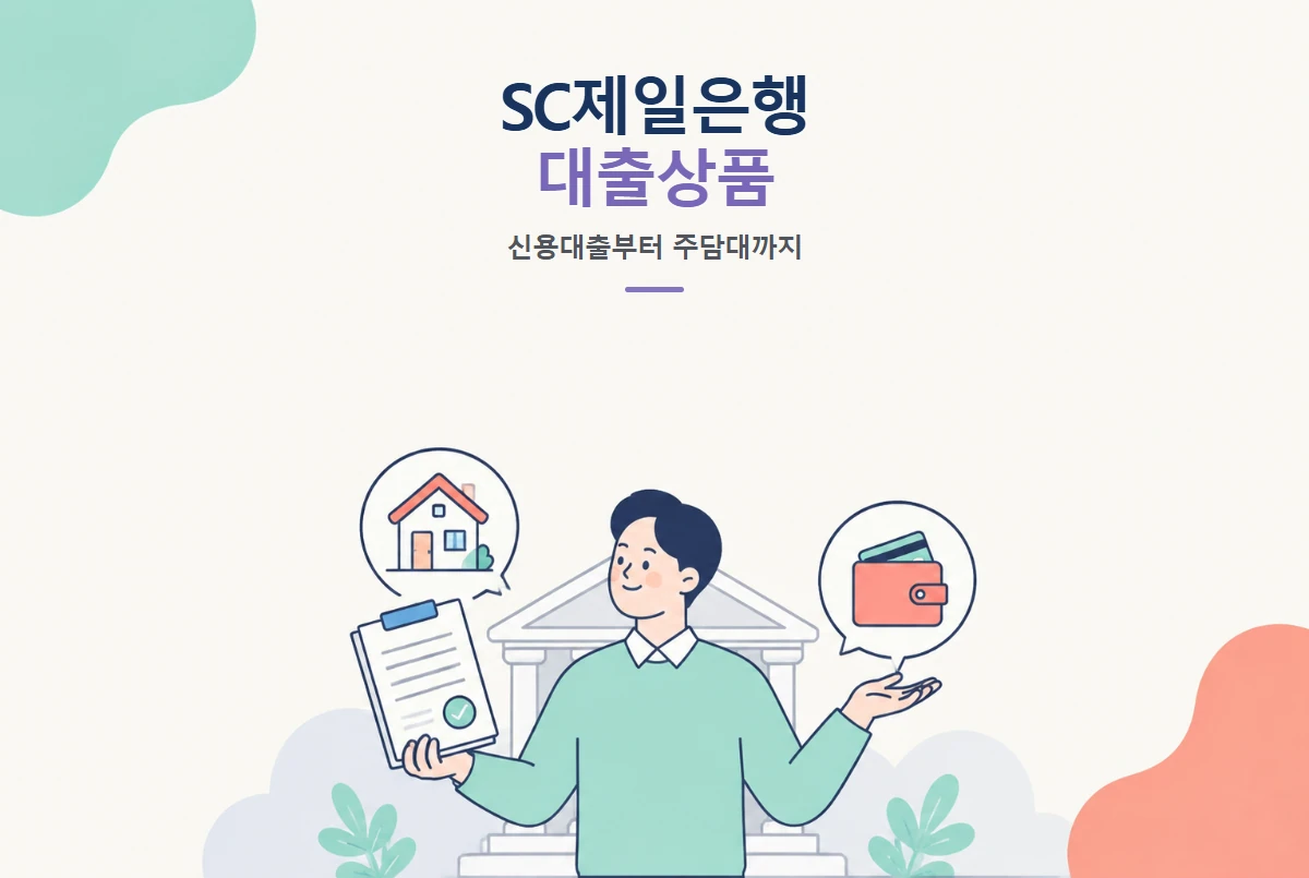 SC제일은행 대출상품 총정리, 신용대출부터 주담대까지 썸네일