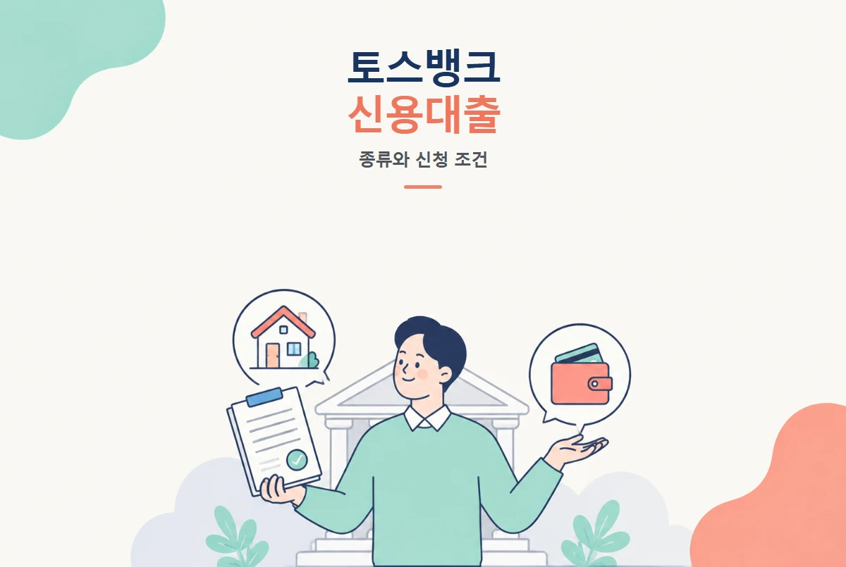 토스뱅크 신용대출 종류와 신청 조건 총정리 썸네일
